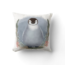 Winter Baby Penguin Throw Kissen