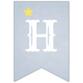 Winter Baby Reveal Dusche Magische Snowman Moderne Wimpelkette (Zweite Fahne)