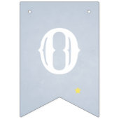 Winter Baby Reveal Dusche Magische Snowman Moderne Wimpelkette (Dritte Fahne)