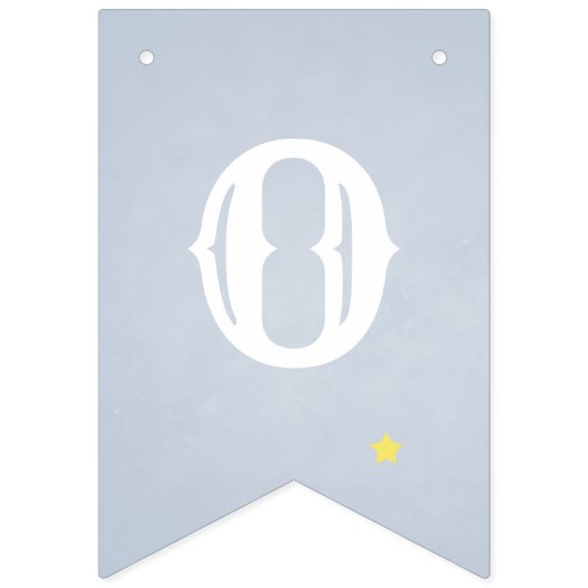 Winter Baby Reveal Dusche Magische Snowman Moderne Wimpelkette (Dritte Fahne)