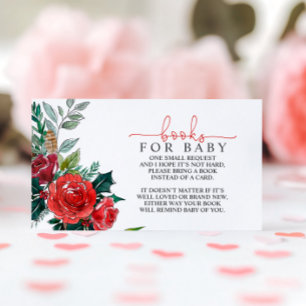 Winter Baby Showbook für Baby Enclosure Card Begleitkarte