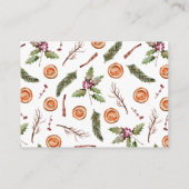 Winter Baby Showbuchung Begleitkarte (Rückseite)