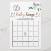Winter Baby Shower Bingo Game (Vorderseite)