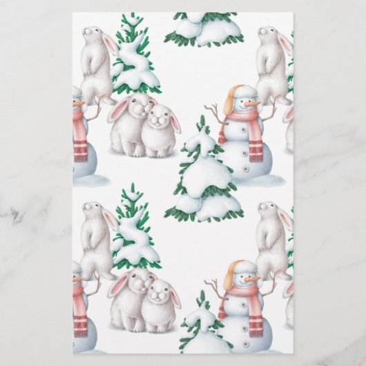 Winter Baby Shower Bingo Game (Rückseite)