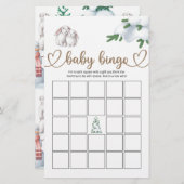 Winter Baby Shower Bingo Game (Vorne/Hinten)