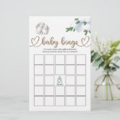 Winter Baby Shower Bingo Game (Stehend Vorderseite)