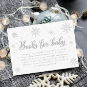 Winter Baby Shower Book für Babys Begleitkarte