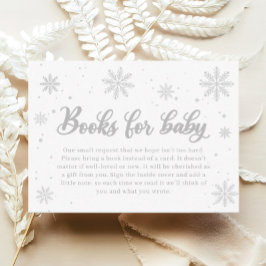 Winter Baby Shower Book für Babys Begleitkarte