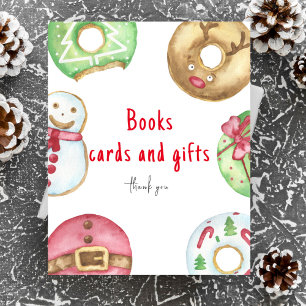 Winter-Baby-Shower Bücher Karten und Geschenke Poster