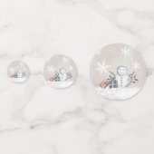 Winter Baby Shower Confetti Konfetti (Rückseiten)