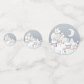 Winter Baby Shower Confetti Konfetti (Rückseiten)