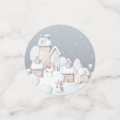 Winter Baby Shower Confetti Konfetti (Klein Vorderseite)