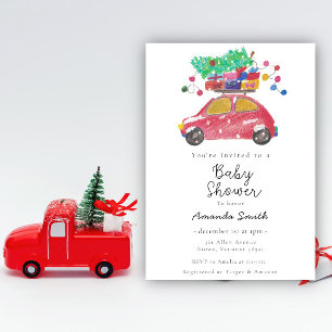 Winter Baby Shower Einladung