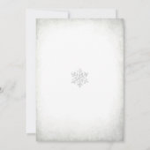 Winter Baby Shower Einladung (Rückseite)