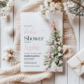 Winter Baby Shower Einladung, Bow Baby Dusche Einladung