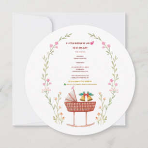 Winter-Baby-Shower-Einladung - Ein kleines Bündel Feiertagskarte