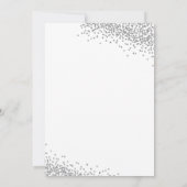 Winter Baby Shower Einladung - Pink Snowflake (Rückseite)