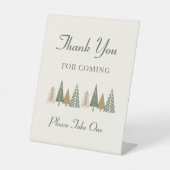 Winter Baby Shower Fevor Sockelschild (Vorderseite)