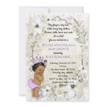 Winter Baby Shower Girl,brünett,Winter Wonderland