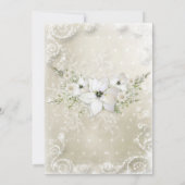 Winter Baby Shower Girl, etnic, Winter Wonderland Einladung (Rückseite)