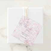 Winter Baby Shower Girl Pink Snowflake Danke Geschenkanhänger (Beispiel)