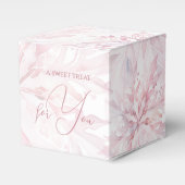 Winter Baby Shower Girl Pink Snowflake Geschenkschachtel (Vorderseite)