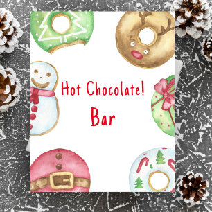 Winter-Baby-Shower Heiße Schokoladen-Bar Poster