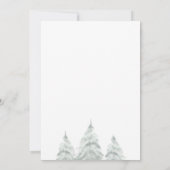 Winter Baby Shower Invite cold Outside Christmas Einladung (Rückseite)