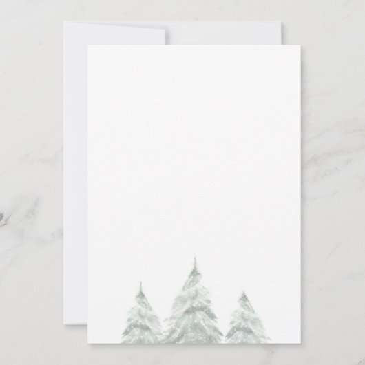 Winter Baby Shower Invite cold Outside Christmas Einladung (Rückseite)