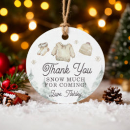 Winter Baby Shower It's Cold Outside Unisex Snow Geschenkanhänger