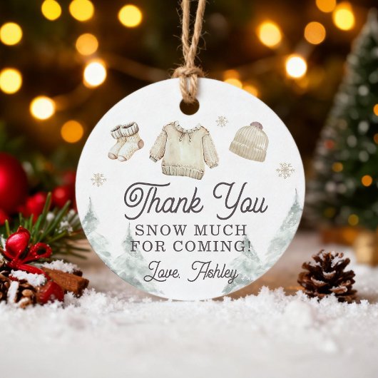 Winter Baby Shower It's Cold Outside Unisex Snow Geschenkanhänger