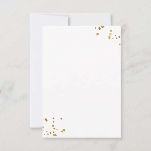 Winter baby shower rustic tree  dankeskarte (Rückseite)