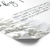 Winter Baby Shower schätzt das Baby Food Game Schi Poster (Ecke)