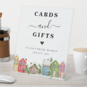 Winter Baby Shower Schneekarten und Geschenke Unte Sockelschild (In Situ)