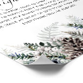 Winter Baby Shower Spate Night Diaper Spiel Poster (Ecke)