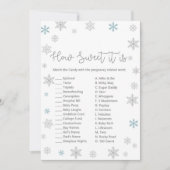 Winter Baby Showgame mit Antwort auf die 12x18 Einladung (Vorderseite)