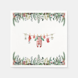 Winter Baby Showpapier Napkin Serviette