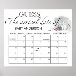 Winter Baby Showrate Terminkalender Poster