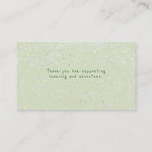 Winter Baby Sprinkle | Buchanfrage "Snow Flurry Begleitkarte (Rückseite)