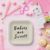 Winter Baby Sprinkle | Cremeschneeflocken Pappteller (Party)