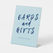 Winter Baby Sprinkle | Schneeflocken Sockelschild (Vorderseite)