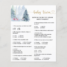 Winter Baby Trivia | Baby Showspiel