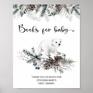 Winter Babydusche Bücher für Kinder Poster