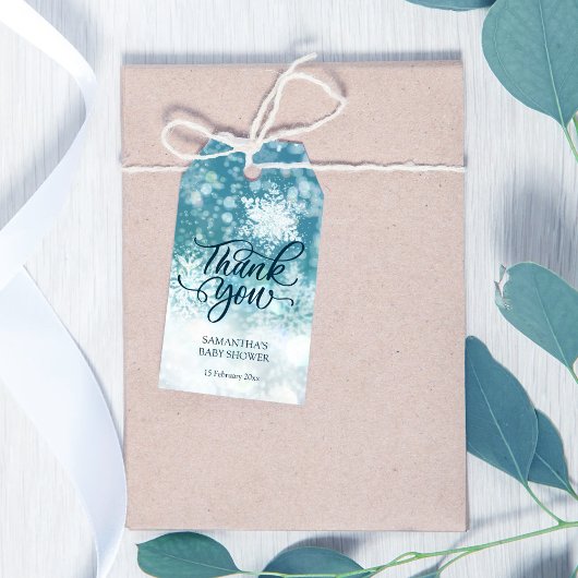 Winter Babydusche Danke für Anhänger