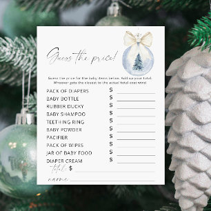 Winter Babydusche Raten Sie den Preis Spiel