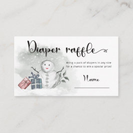 Winter-Babydusche-Windel-Gewinnspiel Begleitkarte