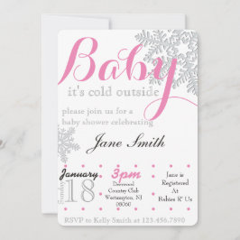 Winter-Babyparty Einladung