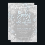 Winter-Babyparty-Einladungs-rustikale Einladung<br><div class="desc">Winter-Babyparty-Einladung. 
Alle Entwürfe sind © PIXEL-PERFEKTIONS-PARTY Ltd.</div>