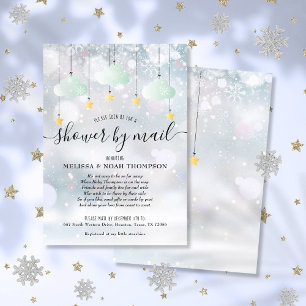 Winter-Babyparty per Post auf Distanz Einladung