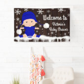 Winter Baby's Cold Outdoor Baby Duschbanner Banner (Insitu)